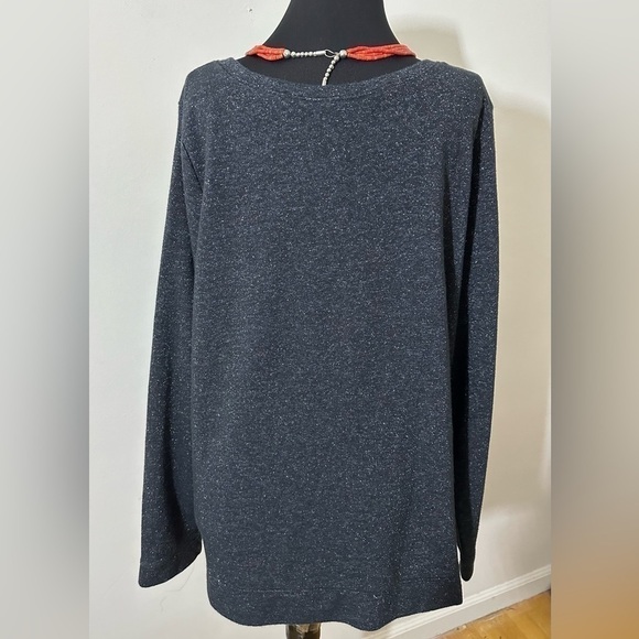 Lane Bryant sz 18 - 20 tunic in a charcoal with a slight tweed With accent - Picture 11 of 16